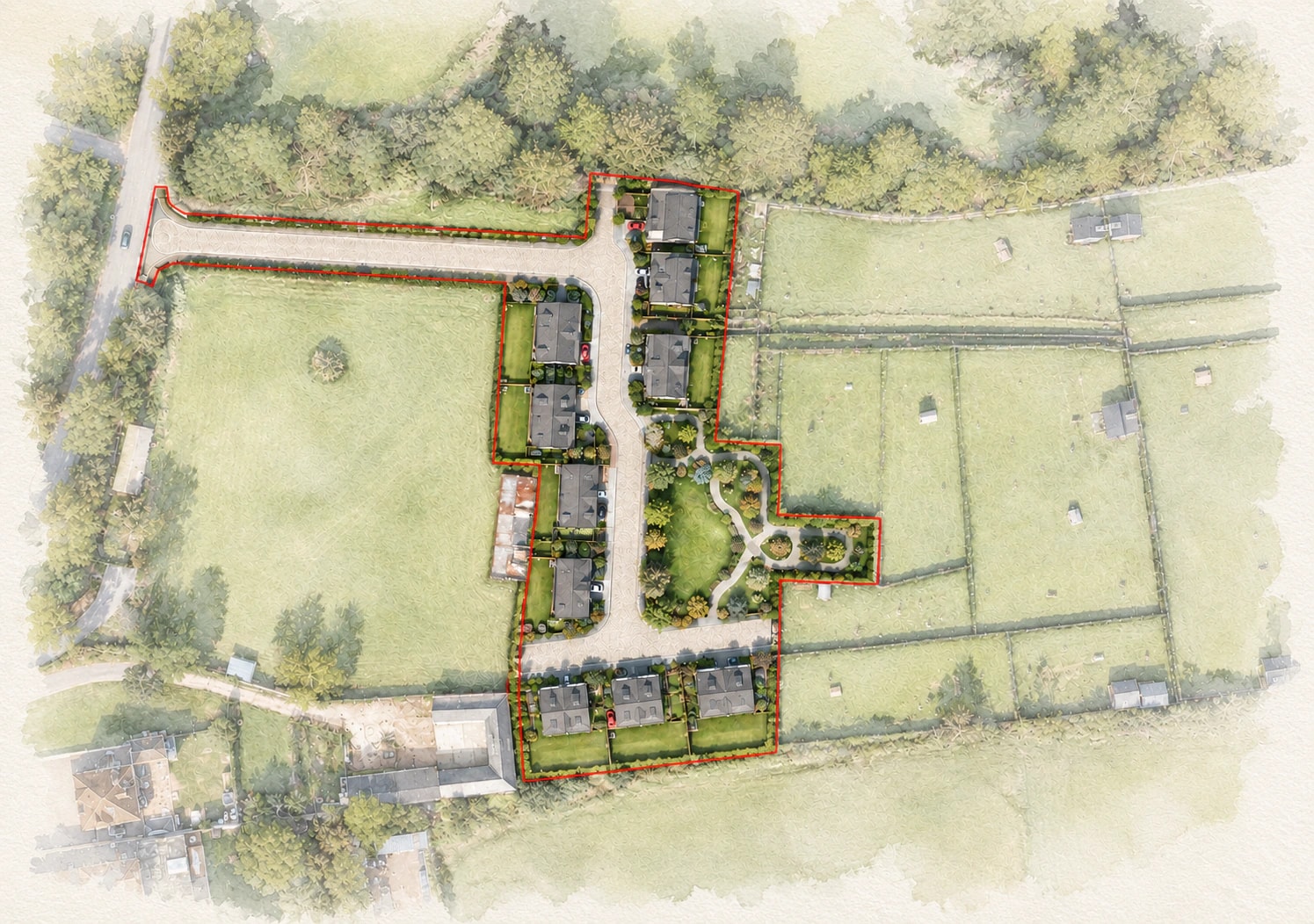 Seven Acres, Banstead, Surrey. Master Planning by LUSO Architecture